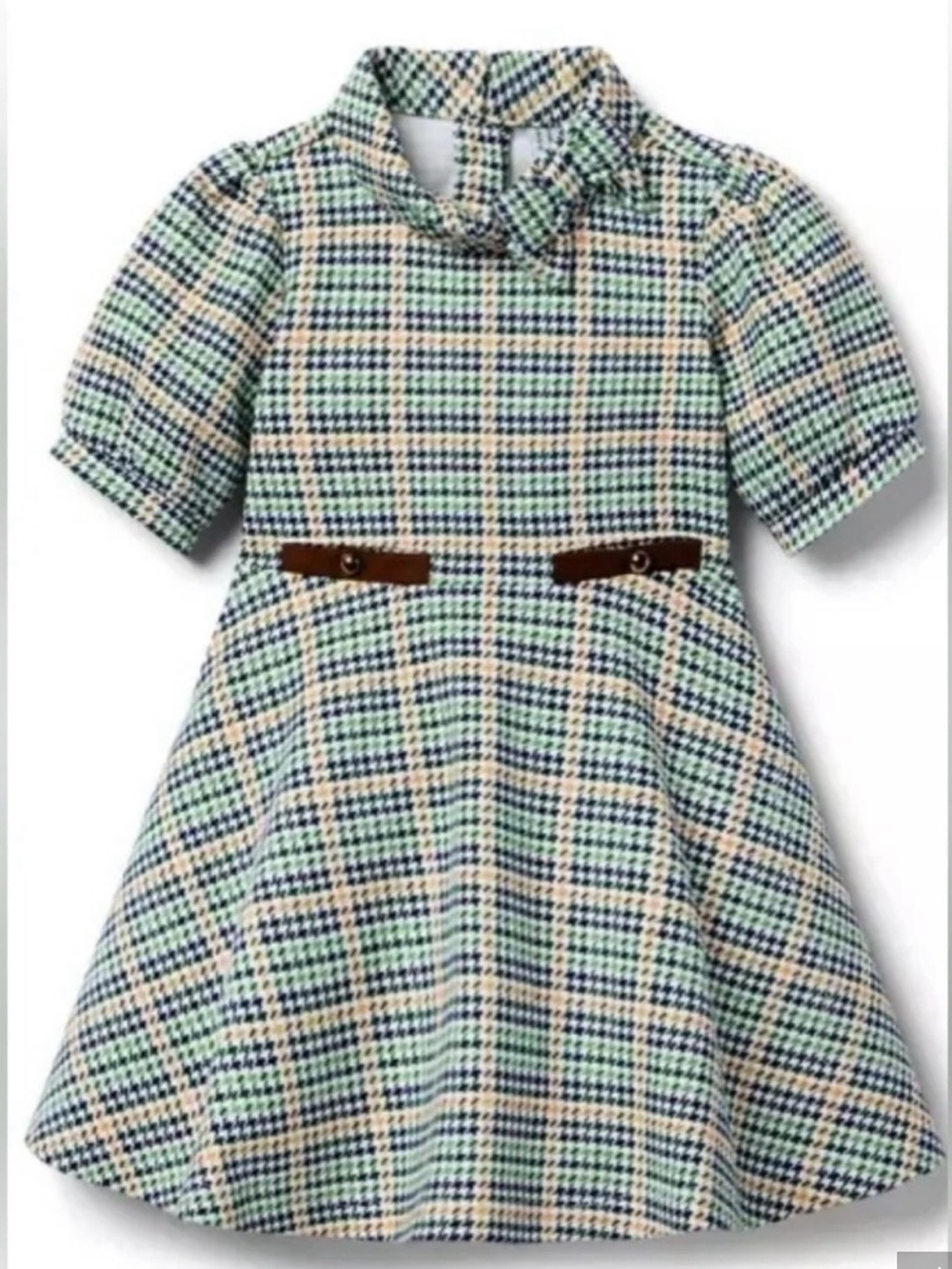 Janie and Jack houndstooth ponte dress size 2